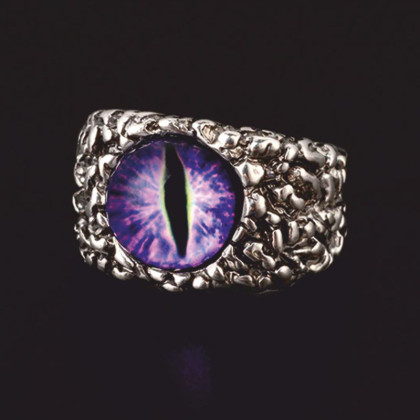 Žiedas Snake Eye Violet; 17-21 pritaikomo dydžio Žiedas Snake Eye Violet; 17-21 pritaikomo dydžio