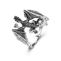 Žiedas Dragon Silver; 15-19 pritaikomo dydžio
