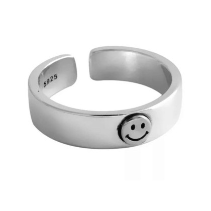Žiedas Smile Mini Silver; 16-21 pritaikomo dydžio Žiedas Smile Mini Silver; 16-21 pritaikomo dydžio