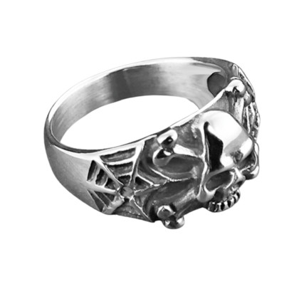 Žiedas Spider Skull silver; 17.5, 18, 19, 19.5, 20.5, 21.5, 22.5, 23 dydžio Žiedas Spider Skull silver; 17.5, 18, 19, 19.5, 20.5, 21.5, 22.5, 23 dydžio