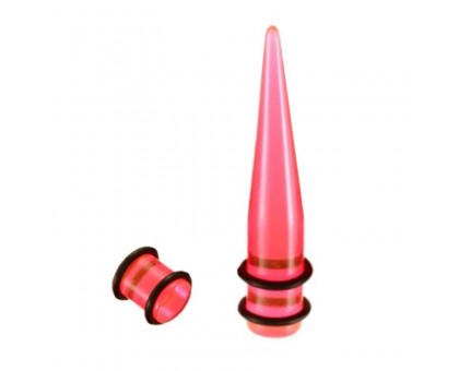 Ausų tunelių išplėtėjų rinkinys Spike Pink; 4mm, 5mm, 6mm, 8mm, 10mm