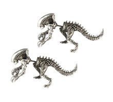 Auskarai Alien Predator Silver; 2 vnt