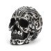 Dekoracija 3D kaukolė Calavera Medium Black; 14x12x10cm