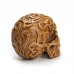 Dekoracija 3D kaukolė Calavera Medium Brown; 14x12x10cm