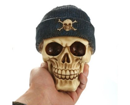 Dekoracija 3D kaukolė Nordic Skull; 14x10x13cm