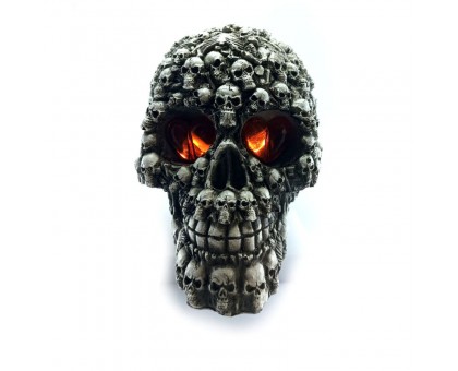 Dekoracija 3D kaukolė Apocalypse; 15x12x11cm
