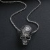 Kaklo papuošalas Calavera Skull sidabro spalvos; 3x2.5cm