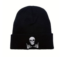 Kepurė Skull Black; universalaus dydžio