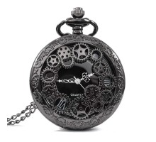 Laikrodis kišeninis Steam Black; kvarcinis