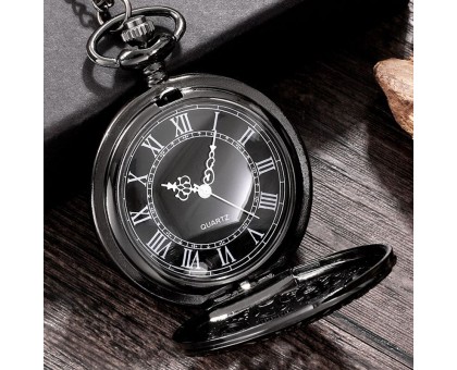 Laikrodis kišeninis Steam Black; kvarcinis