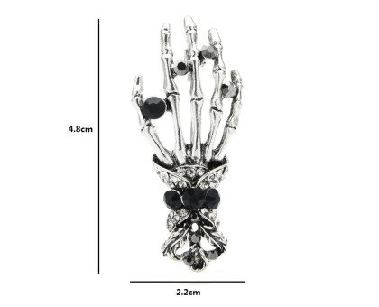 Segė Skeleton Silver; 4.8x2.2cm