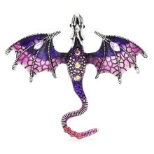 Segė Slibinas Dragon Purple; 6.2x7cm