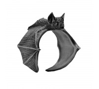 Žiedas The Bat black; 16-20 pritaikomo dydžio