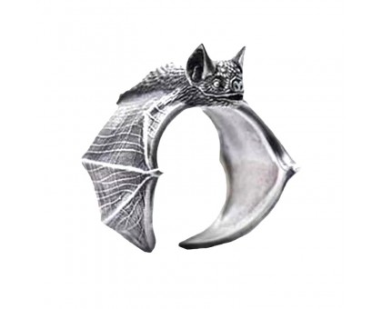 Žiedas The Bat silver; 16-20 pritaikomo dydžio