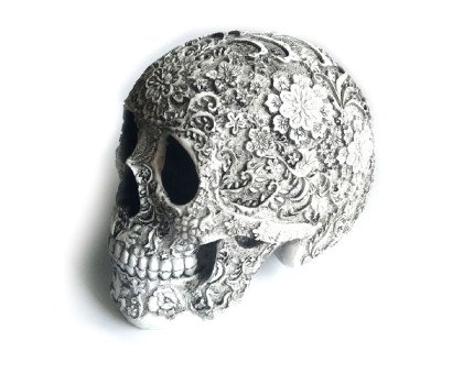 Dekoracija 3D kaukolė Calavera; 20x15x14cm