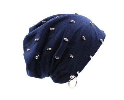 Kepurė Skulls Blue; universalaus dydžio