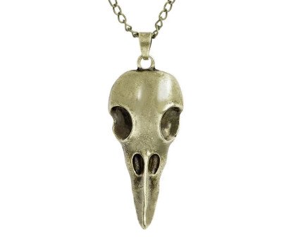 Kaklo papuošalas Animal Skull bronzos spalvos; 48x19mm