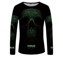Marškinėliai ilgomis rankovėmis Virus; L, XL