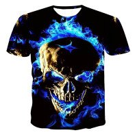 Marškinėliai trumpomis rankovėmis Blue Gas Flame; XL
